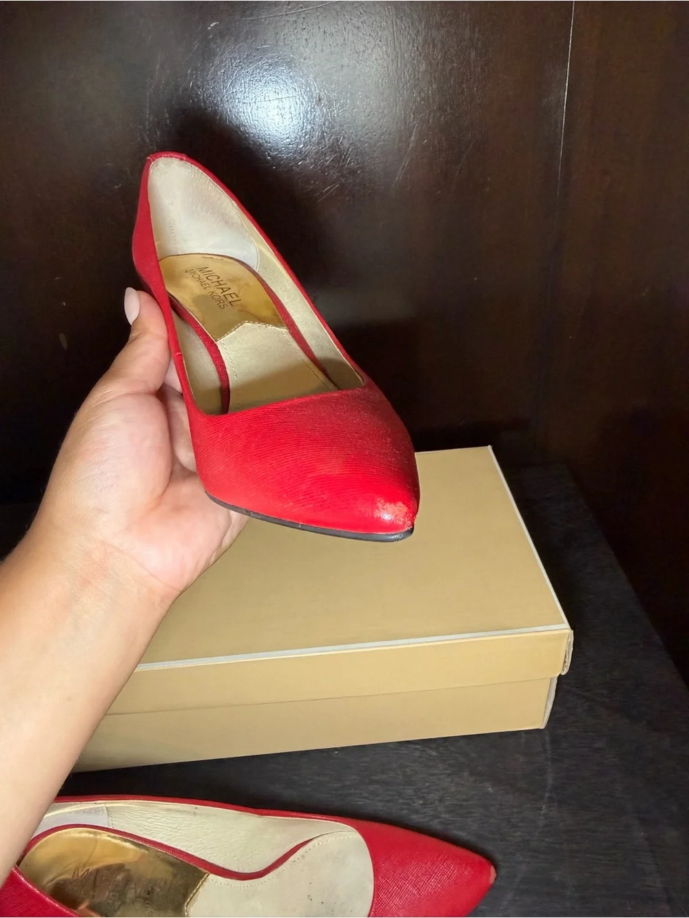 Michael Kors - Flex Red Scarlet Leather Pumps